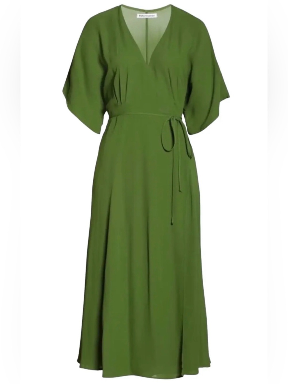 Reformation Karen Wrap Midi Dress